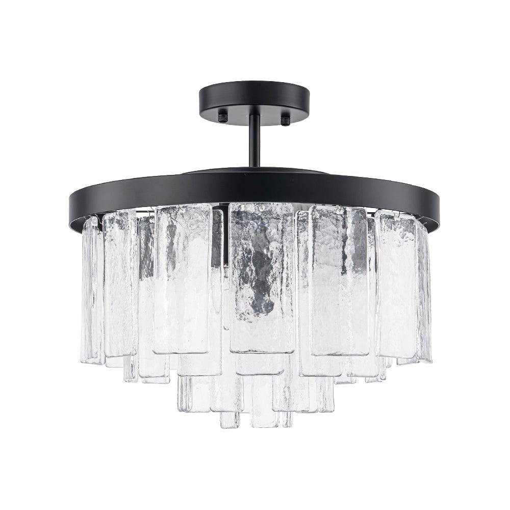 Stilla Traditional Glass Semi Flush Mount Ceiling Light