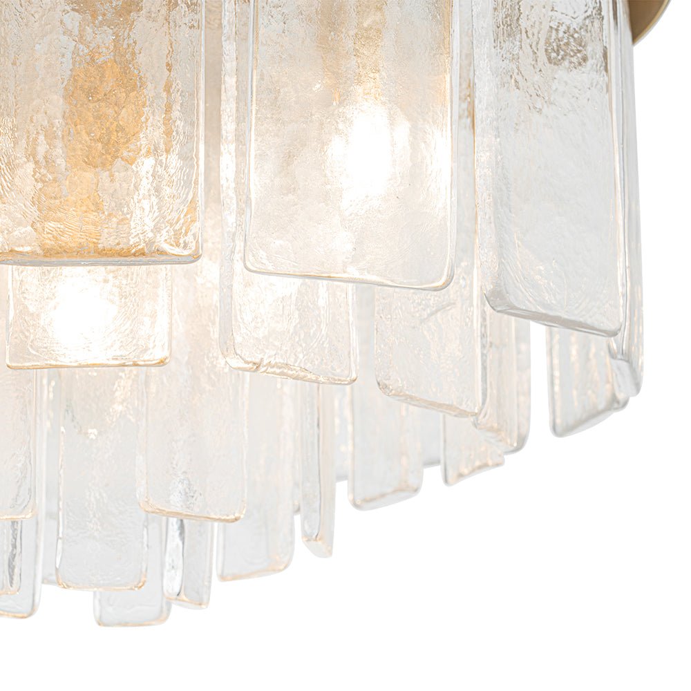 Stilla Traditional Glass Semi Flush Mount Ceiling Light