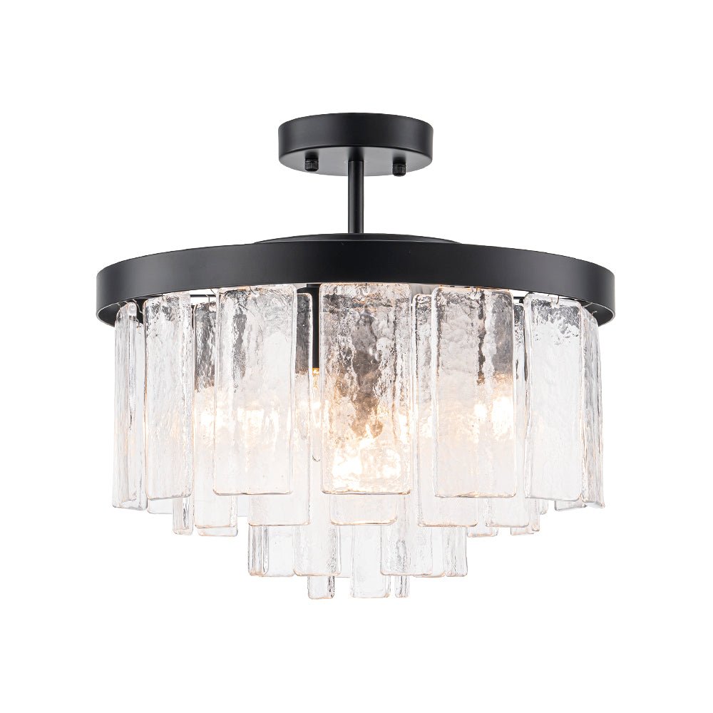 Stilla Traditional Glass Semi Flush Mount Ceiling Light