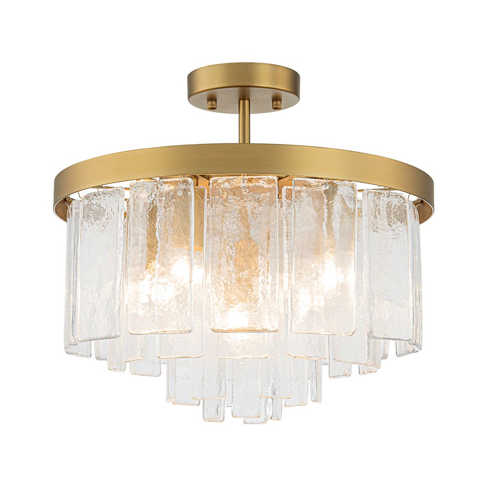 Stilla Traditional Glass Semi Flush Mount Ceiling Light