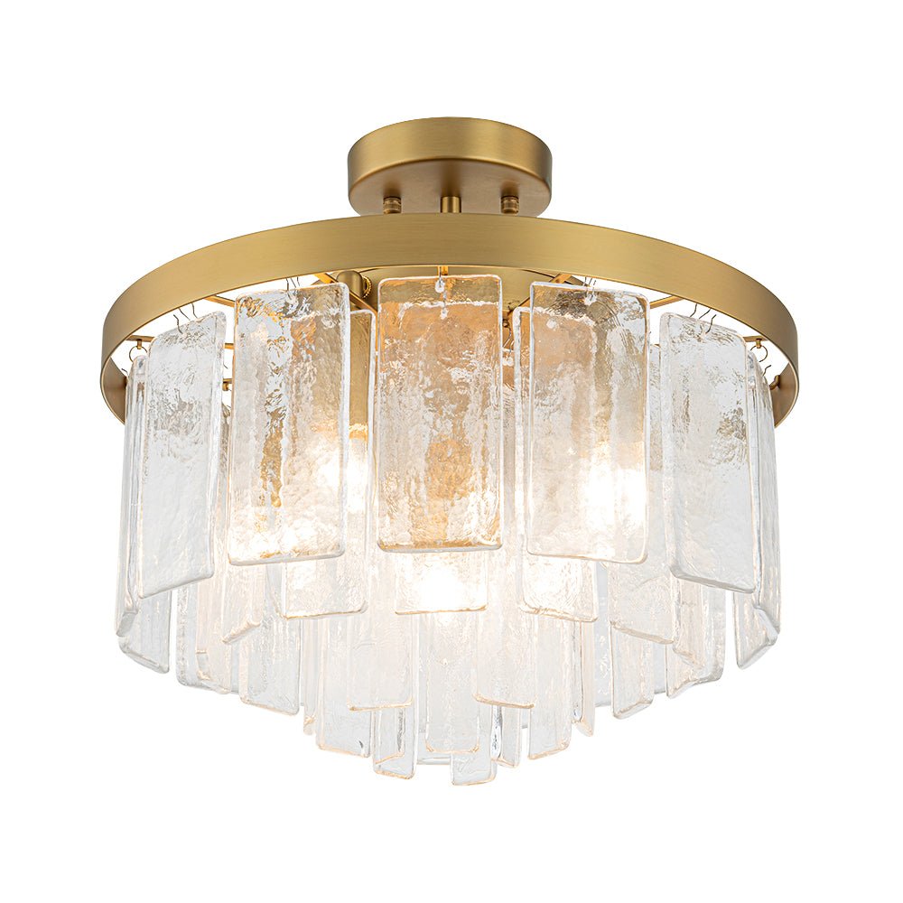 Stilla Traditional Glass Semi Flush Mount Ceiling Light
