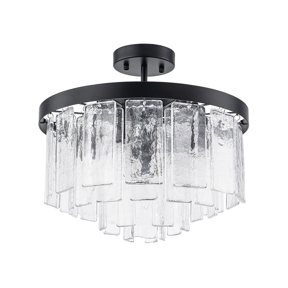 Stilla Traditional Glass Semi Flush Mount Ceiling Light