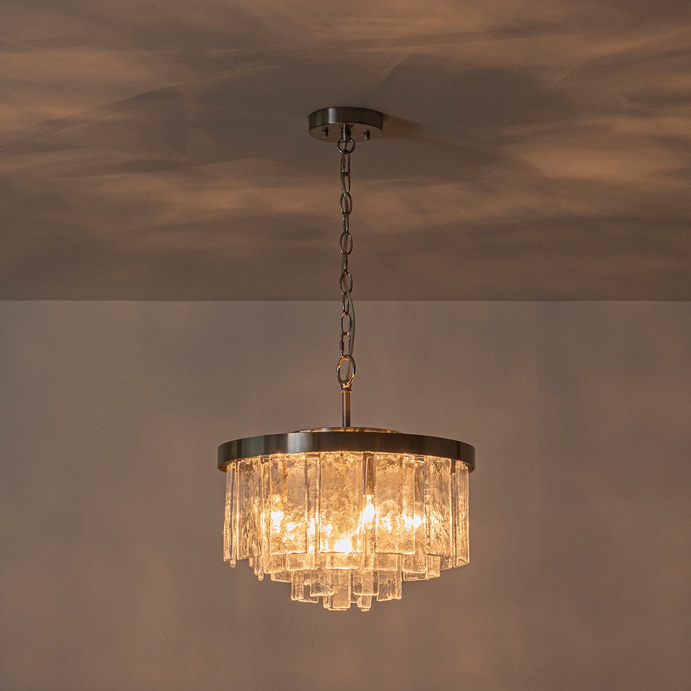 Stilla Traditional Glass Semi Flush Mount Ceiling Light