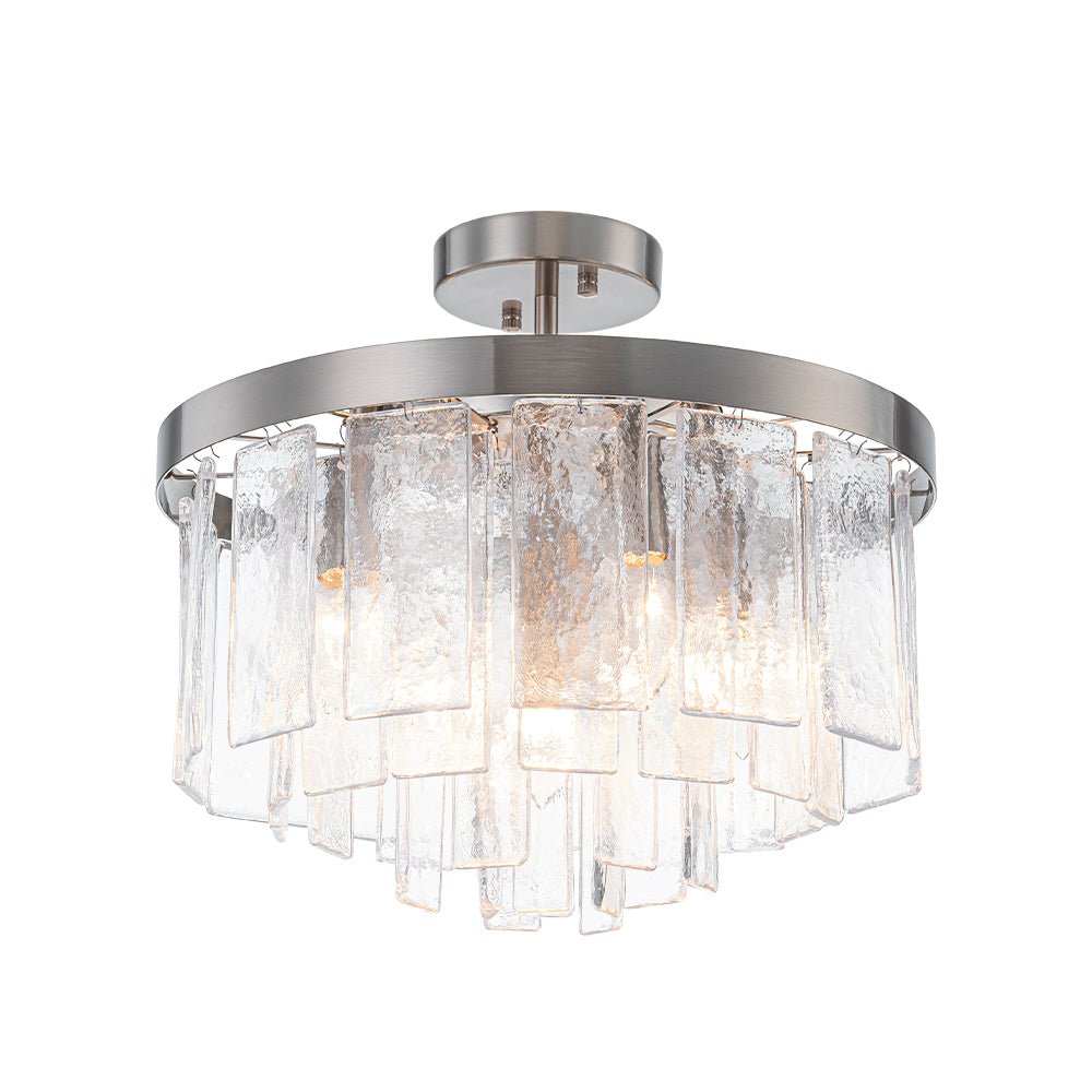 Stilla Traditional Glass Semi Flush Mount Ceiling Light