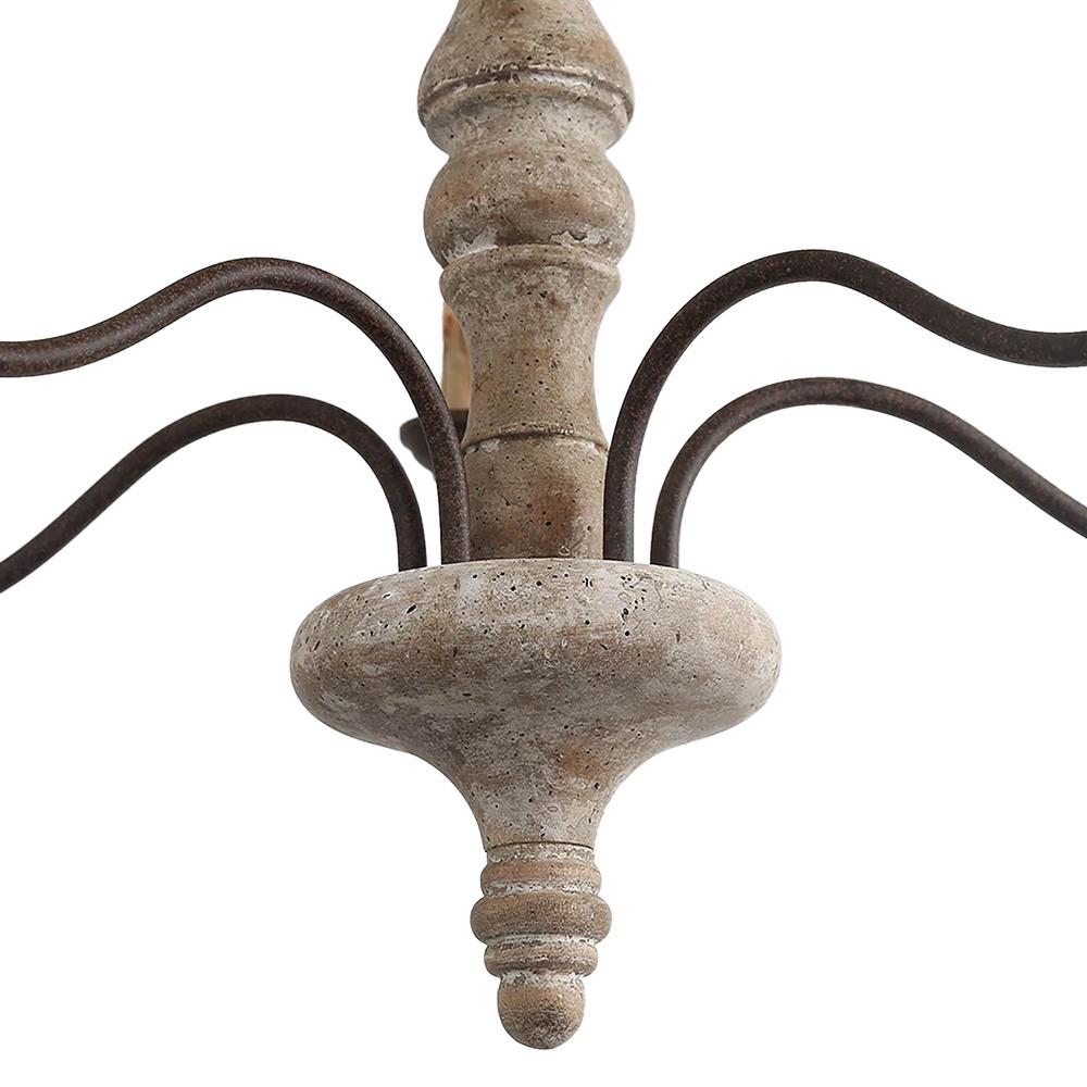 Ljomun Traditional Farmhouse Candle Metal Chandelier
