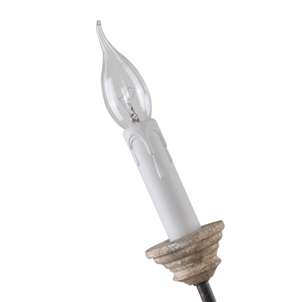 Ljomun Traditional Farmhouse Candle Metal Chandelier
