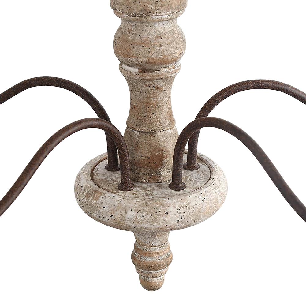 Ljomun Traditional Farmhouse Candle Metal Chandelier