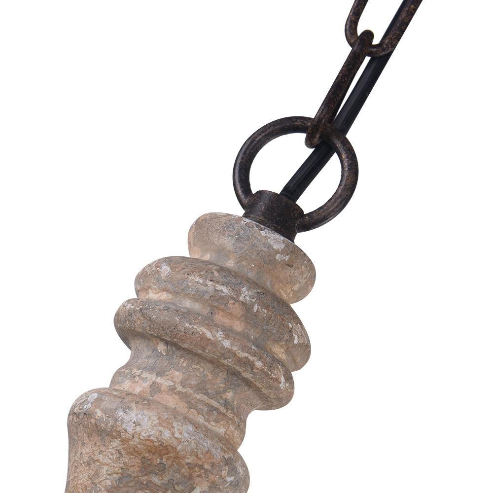 Ljomun Traditional Farmhouse Candle Metal Chandelier