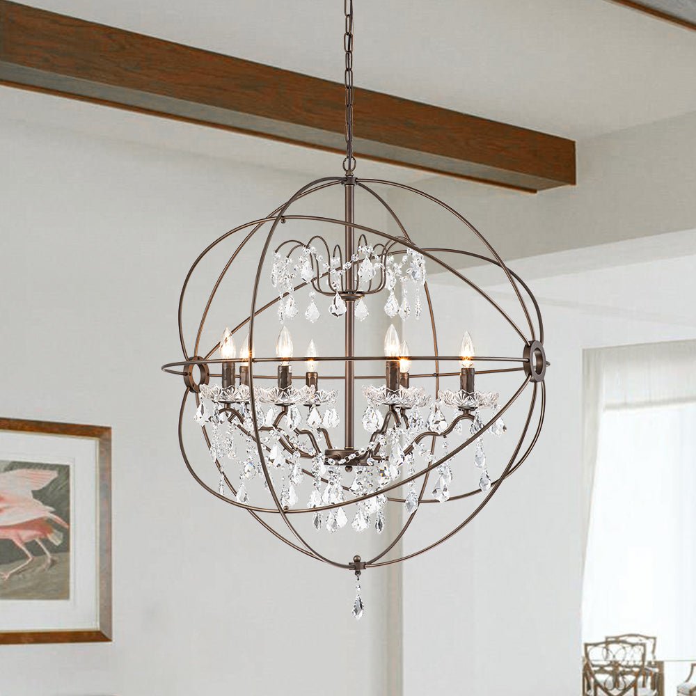 Aevuli Traditional Vintage Crystal Pendant Chandelier