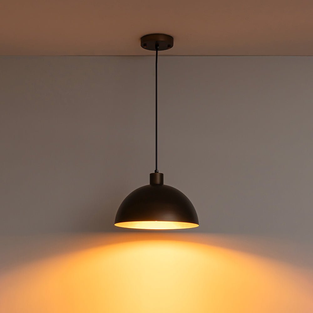Jarnbruvyt Vintage Antique Bronze Metal Pendant Light