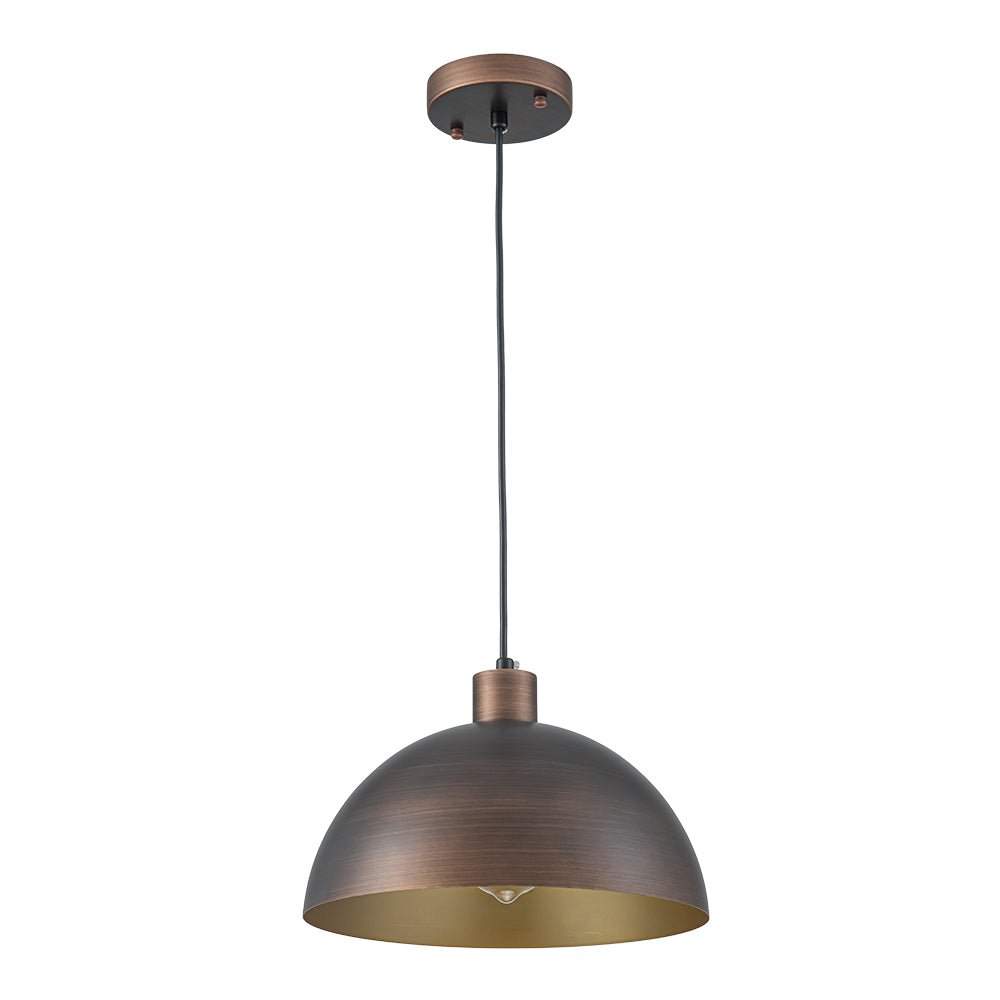 Jarnbruvyt Vintage Antique Bronze Metal Pendant Light