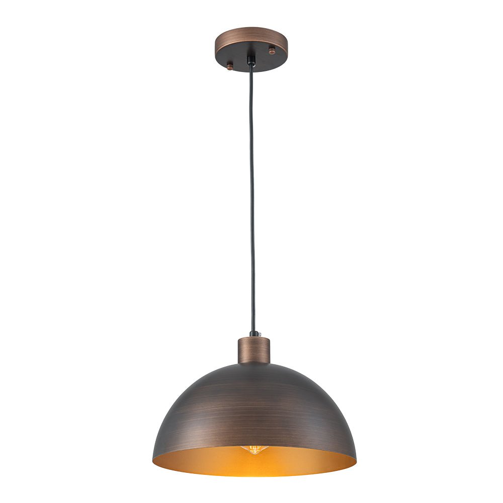 Jarnbruvyt Vintage Antique Bronze Metal Pendant Light