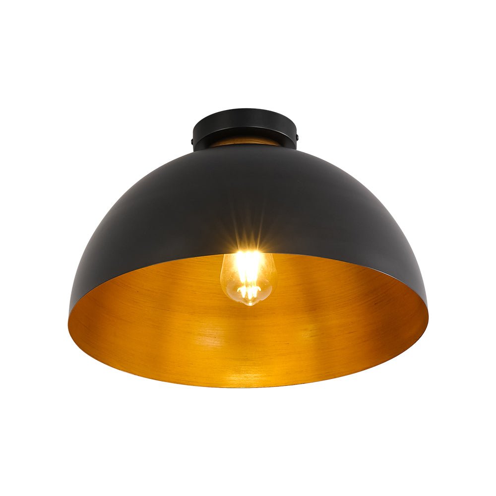 Ornfaed Vintage Farmhouse Metal Flush Mount Light