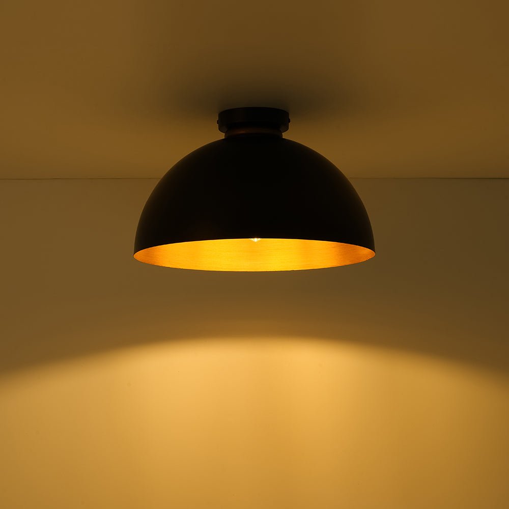 Ornfaed Vintage Farmhouse Metal Flush Mount Light