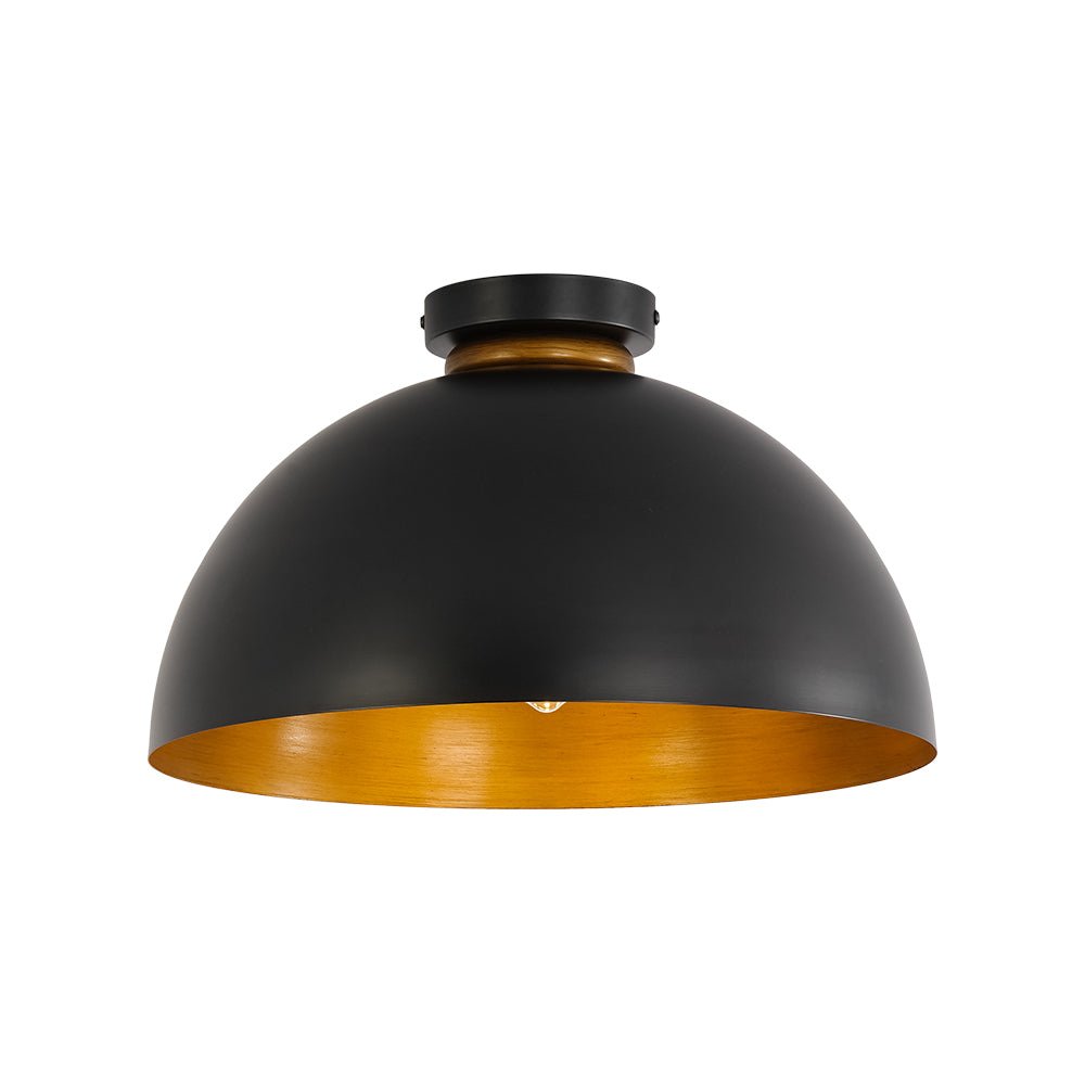 Ornfaed Vintage Farmhouse Metal Flush Mount Light
