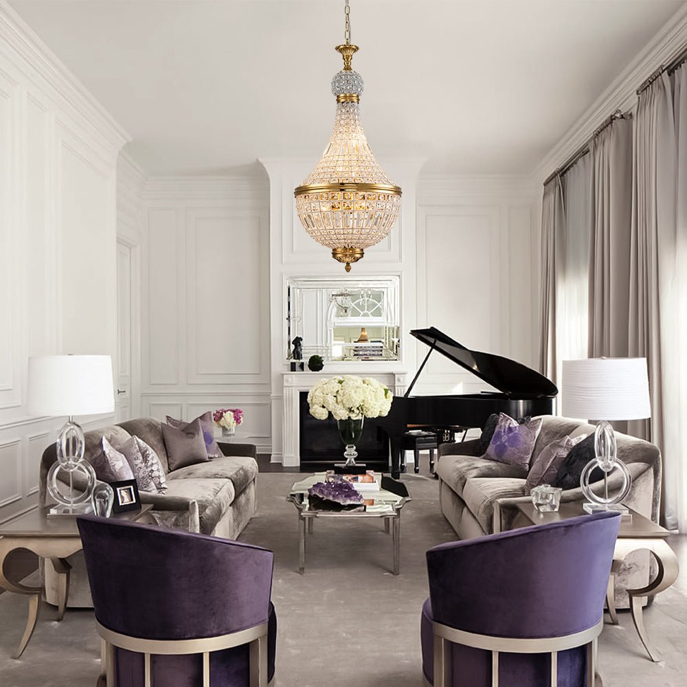 Tinduvux Vintage French Empire Crystal Chandelier
