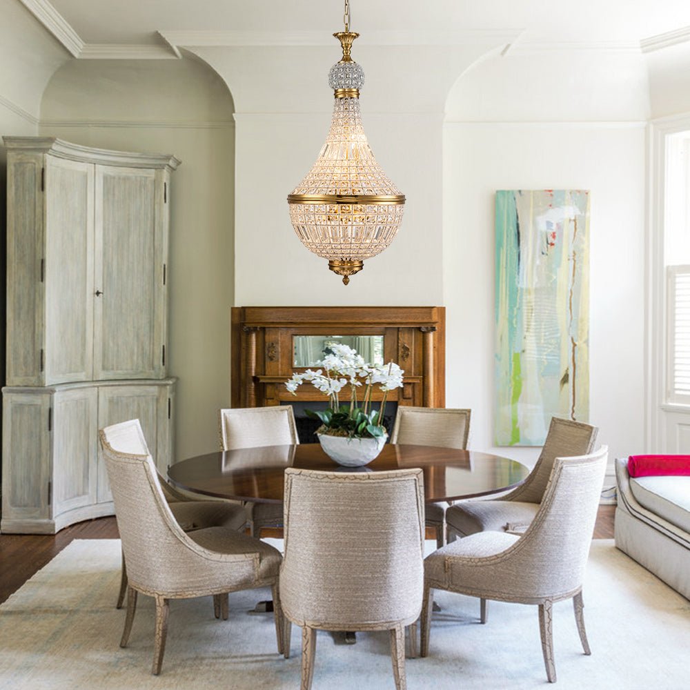 Tinduvux Vintage French Empire Crystal Chandelier