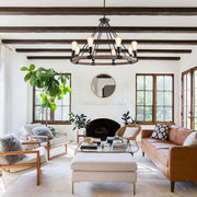 Vintage Metal Rope Chandelier
