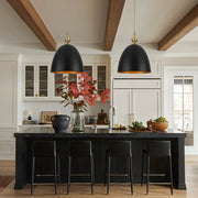 Ulfuvo Vintage Luxe Farmhouse Large Metal Pendant Light