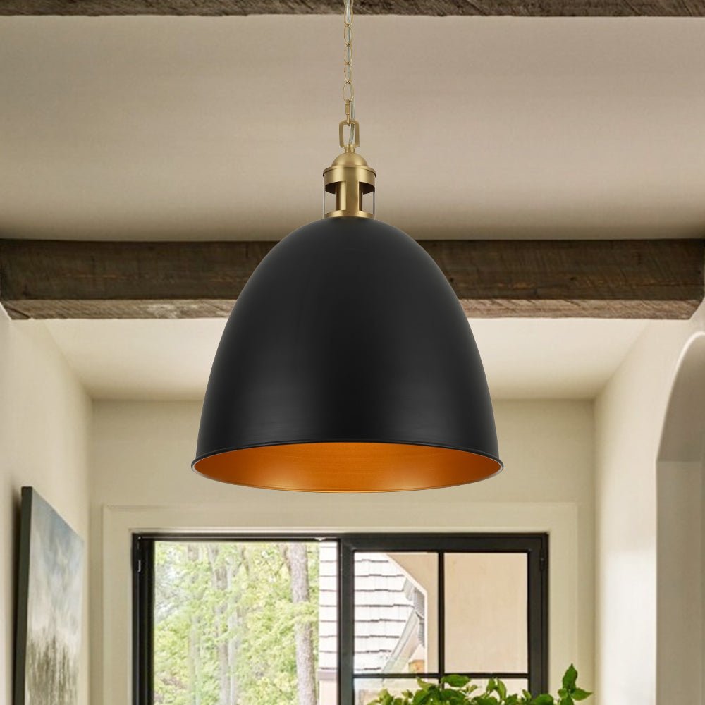 Ulfuvo Vintage Luxe Farmhouse Large Metal Pendant Light