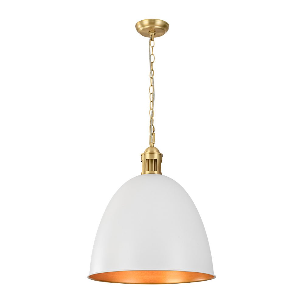 Ulfuvo Vintage Luxe Farmhouse Large Metal Pendant Light