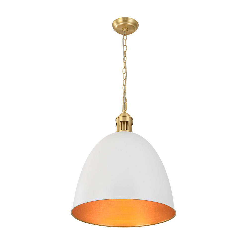 Ulfuvo Vintage Luxe Farmhouse Large Metal Pendant Light