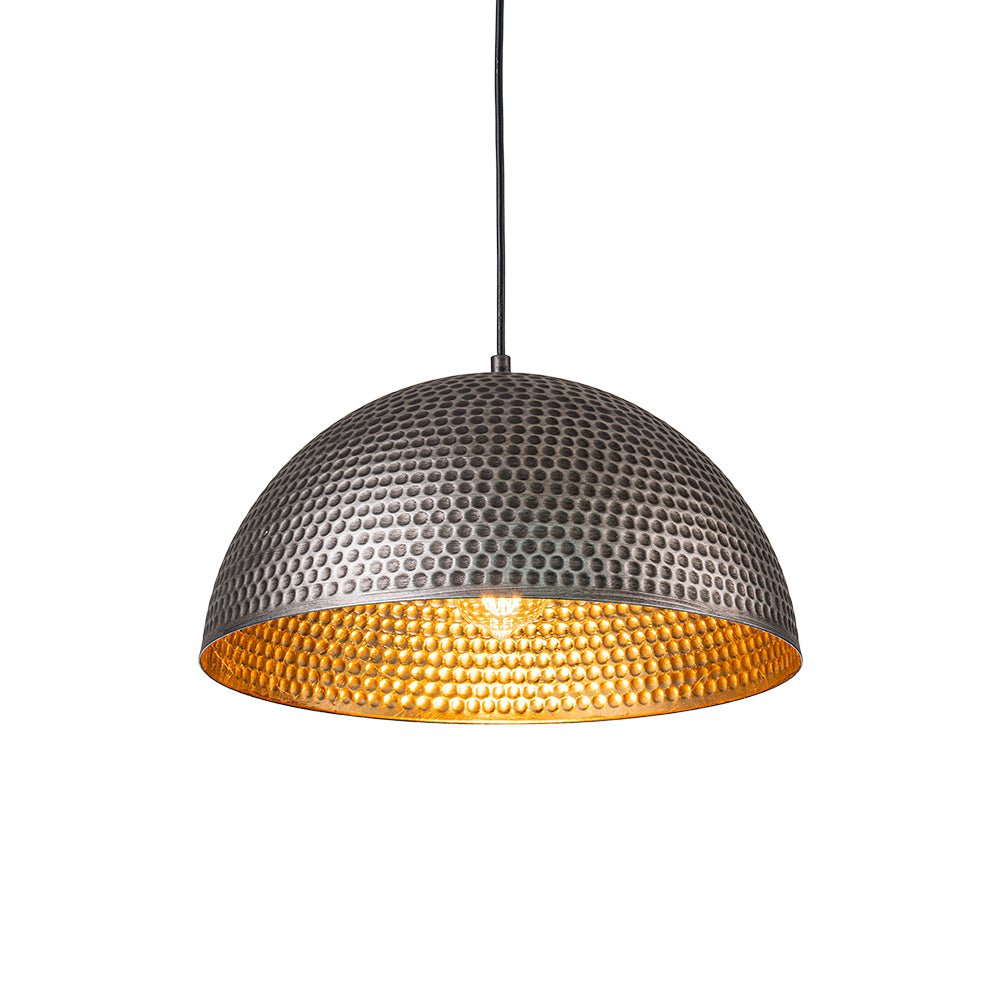 Lustel Vintage Luxe Metal Dome Pendant Light