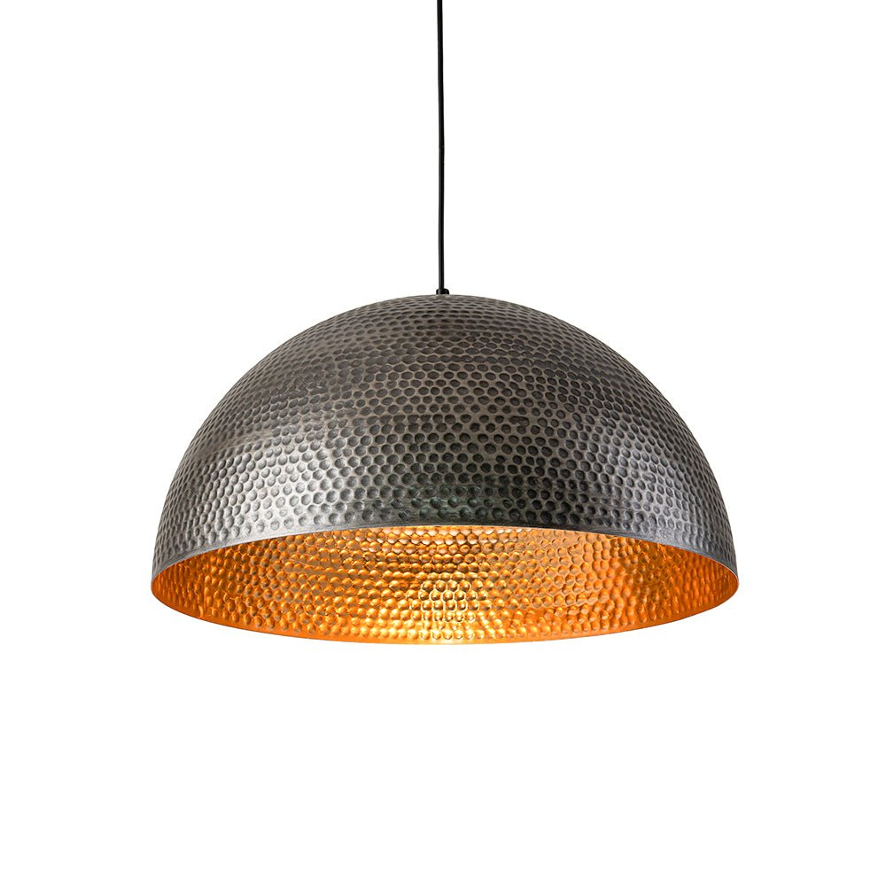 Lustel Vintage Luxe Metal Dome Pendant Light