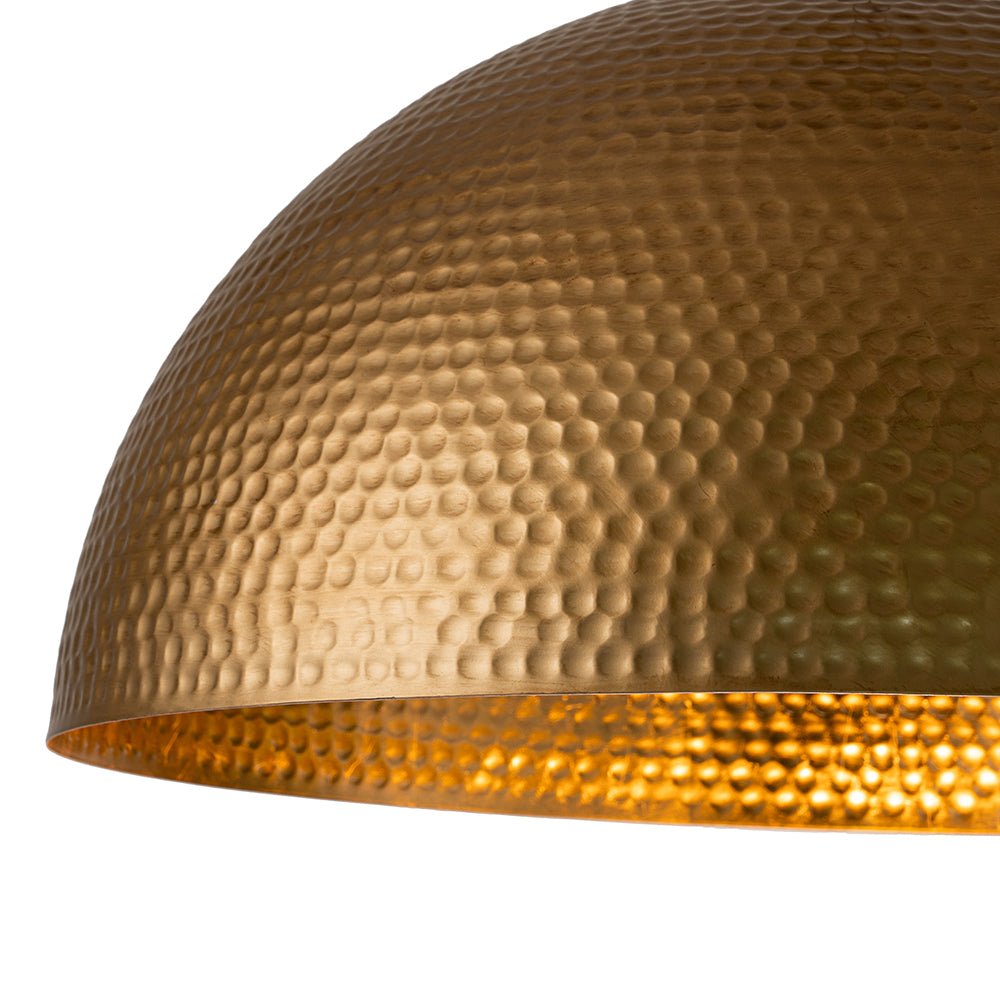 Lustel Vintage Luxe Metal Dome Pendant Light