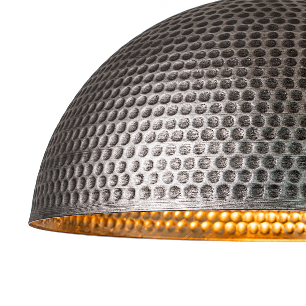 Lustel Vintage Luxe Metal Dome Pendant Light
