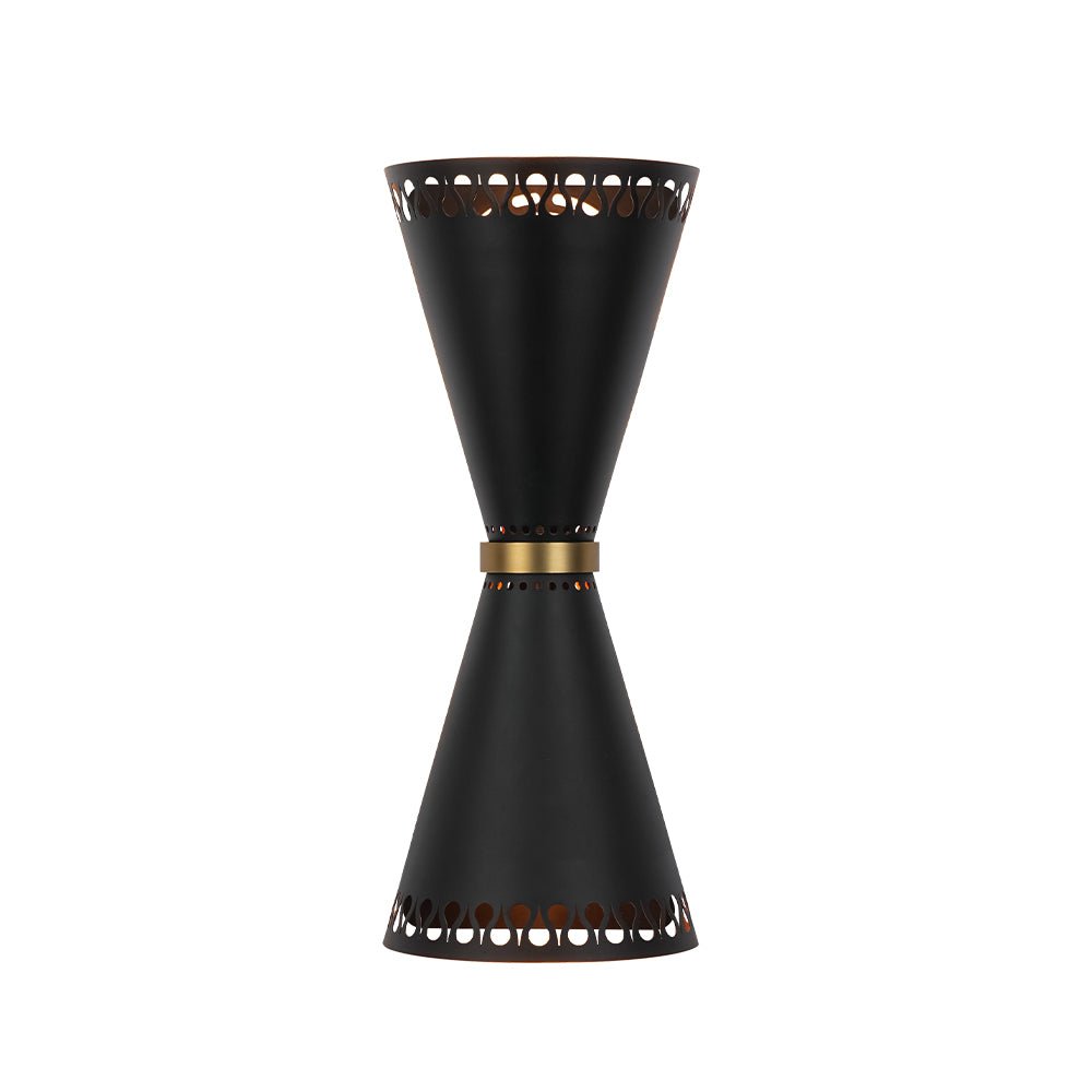 Norduvux Vintage Hourglass Metal Flush Mount Wall Light