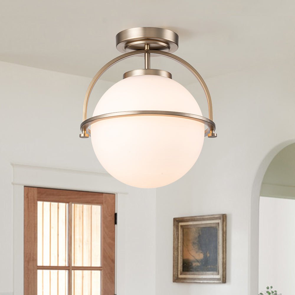 Dvalulin Minimalist Opal Glass Ceiling Light