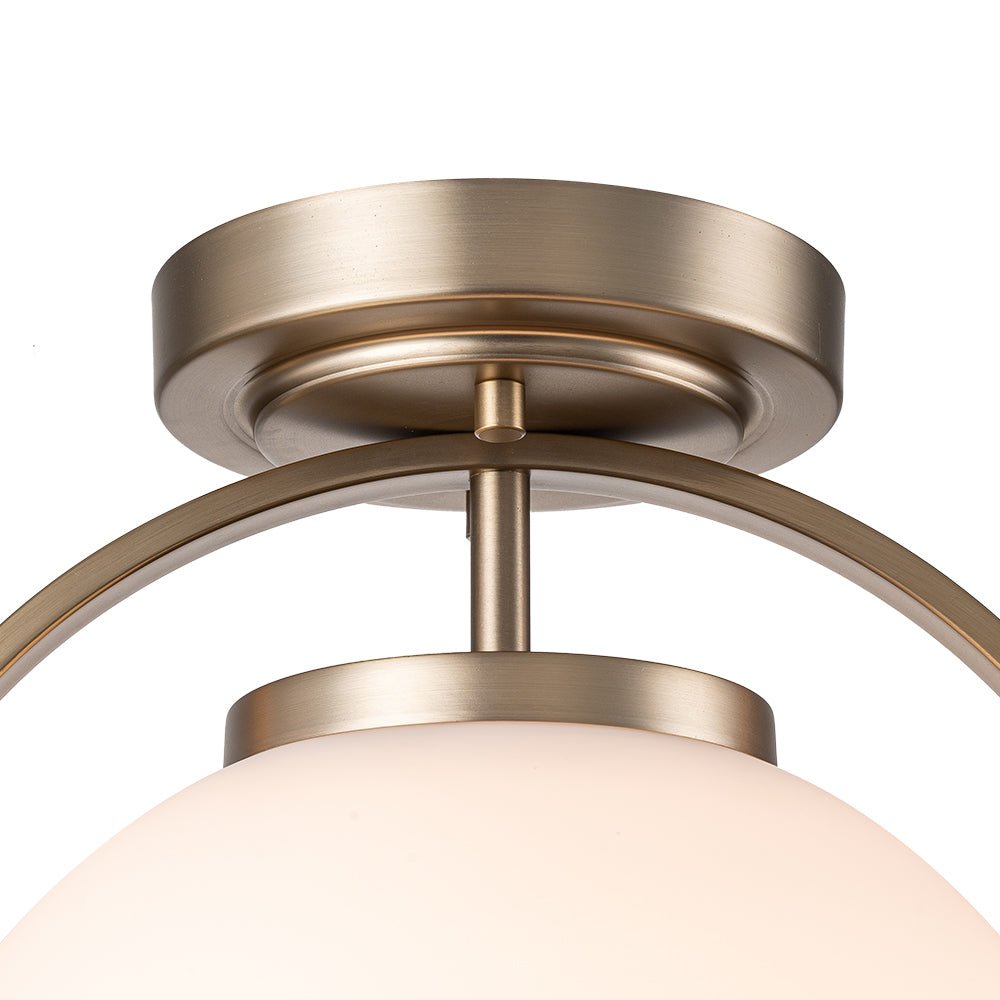 Dvalulin Minimalist Opal Glass Ceiling Light
