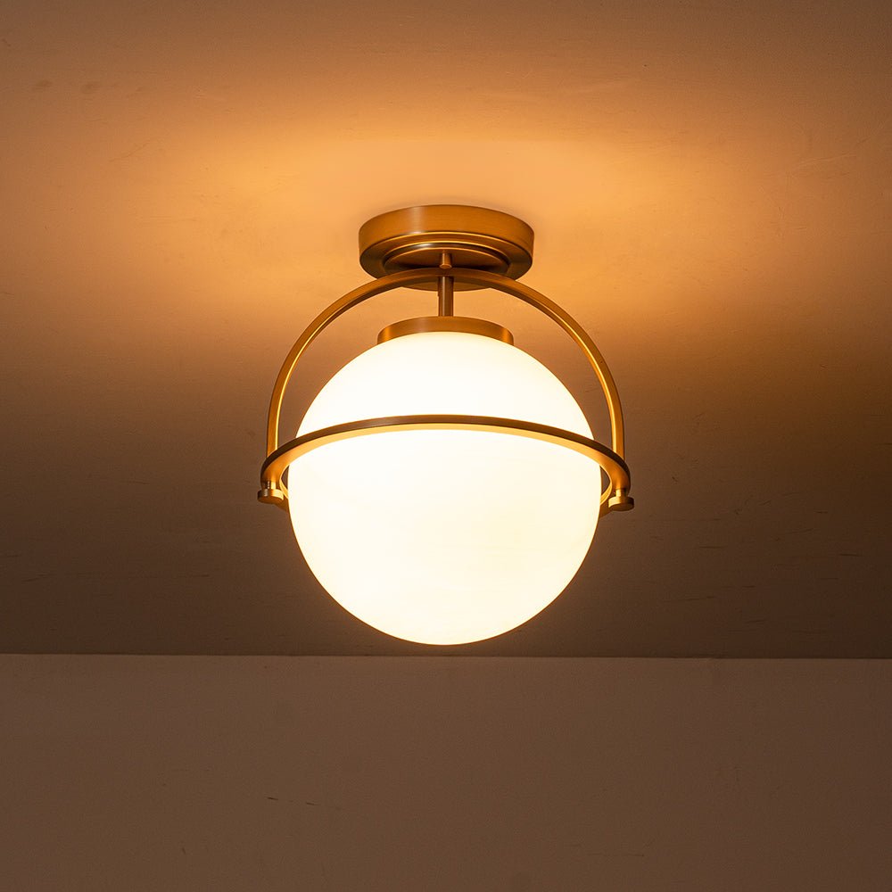 Dvalulin Minimalist Opal Glass Ceiling Light