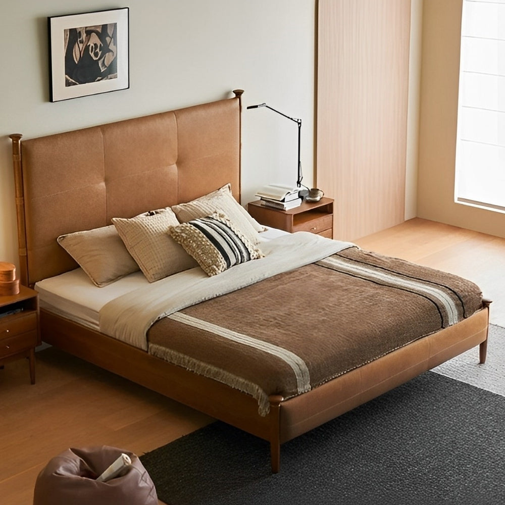 Flax Wood Bed Frame