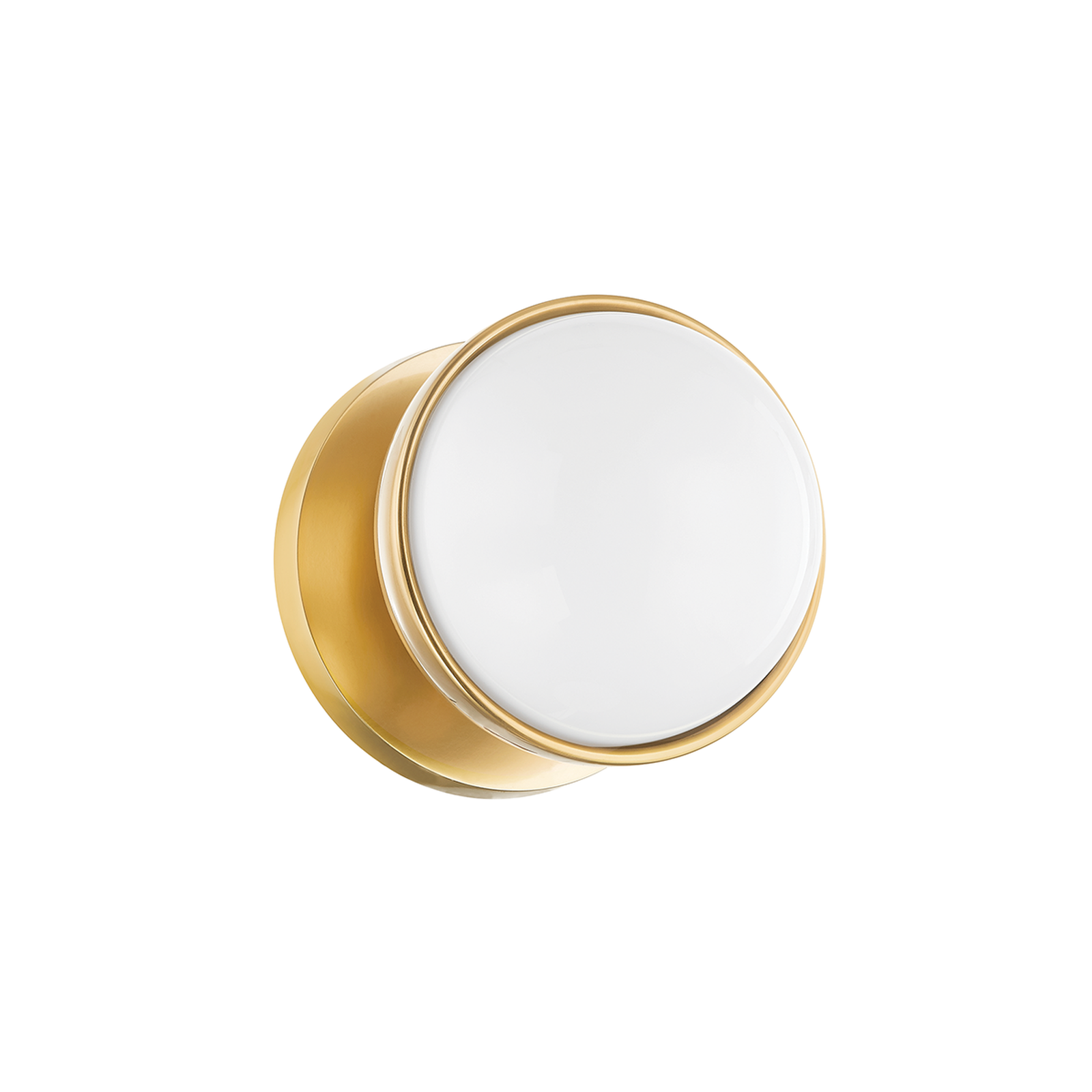 Sia Aged Brass Globe Vanity Sconce