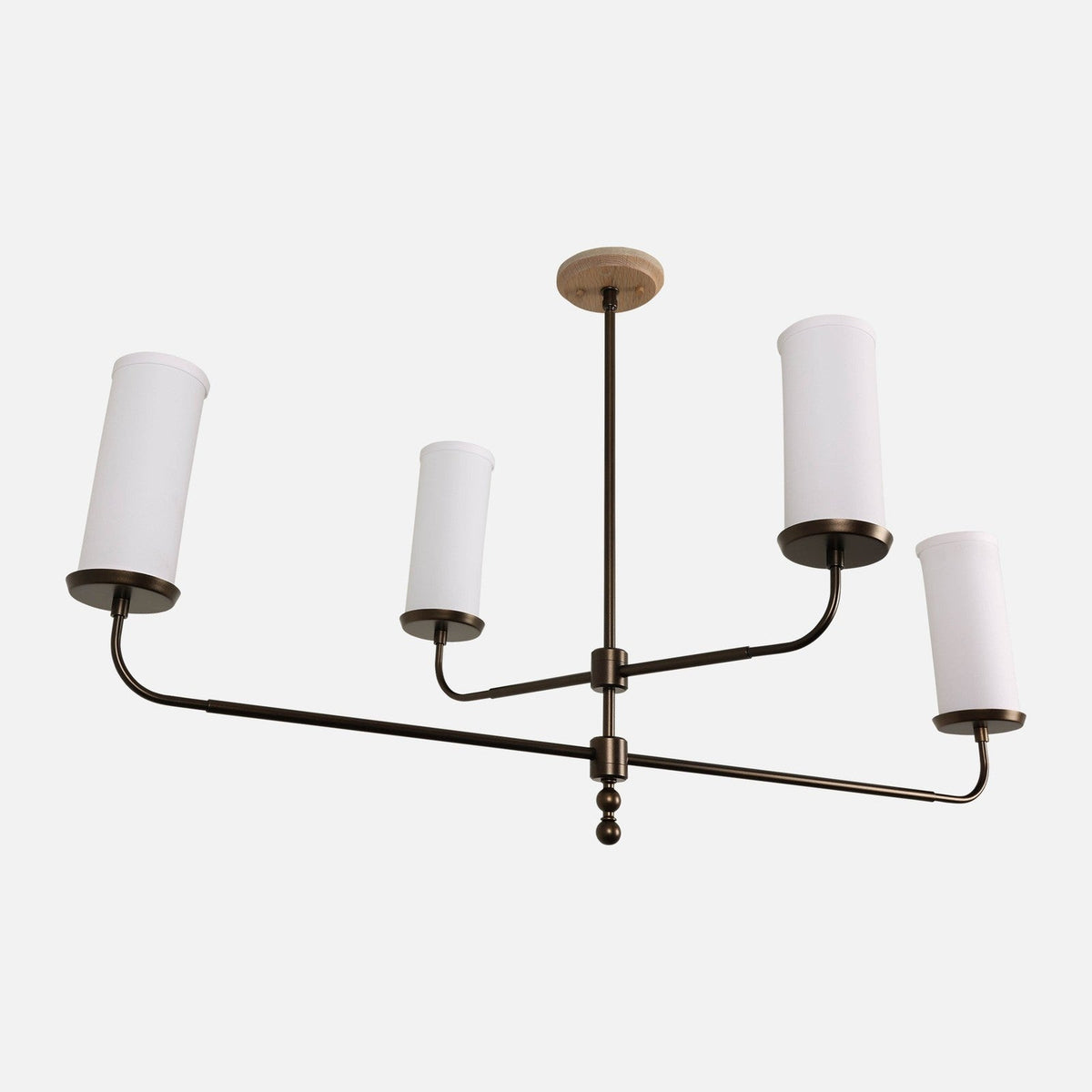 Delia Linen Shade Linear Chandelier