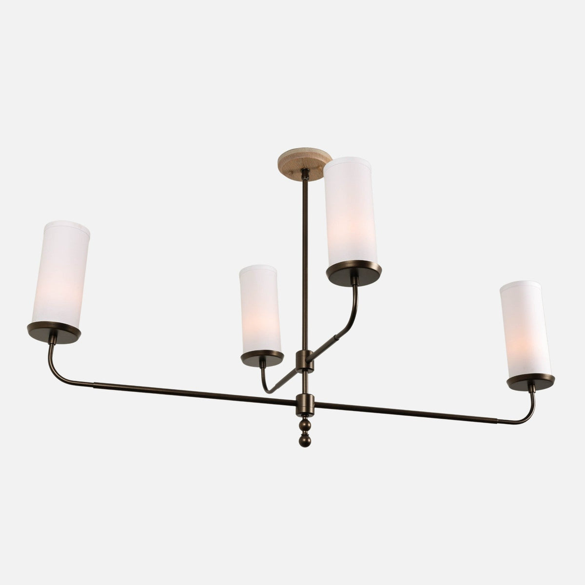 Delia Linen Shade Linear Chandelier