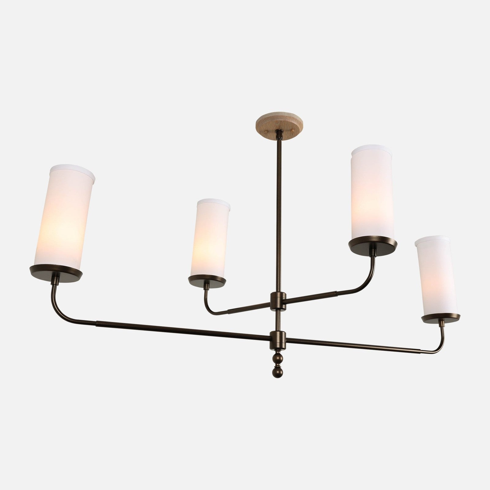 Delia Linen Shade Linear Chandelier