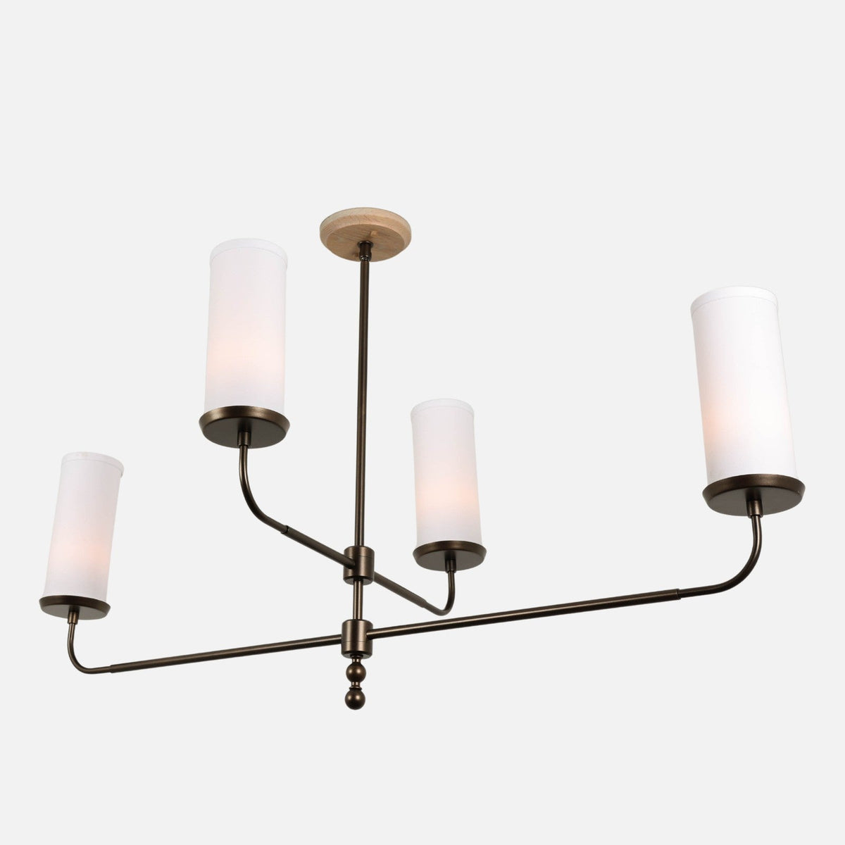 Delia Linen Shade Linear Chandelier