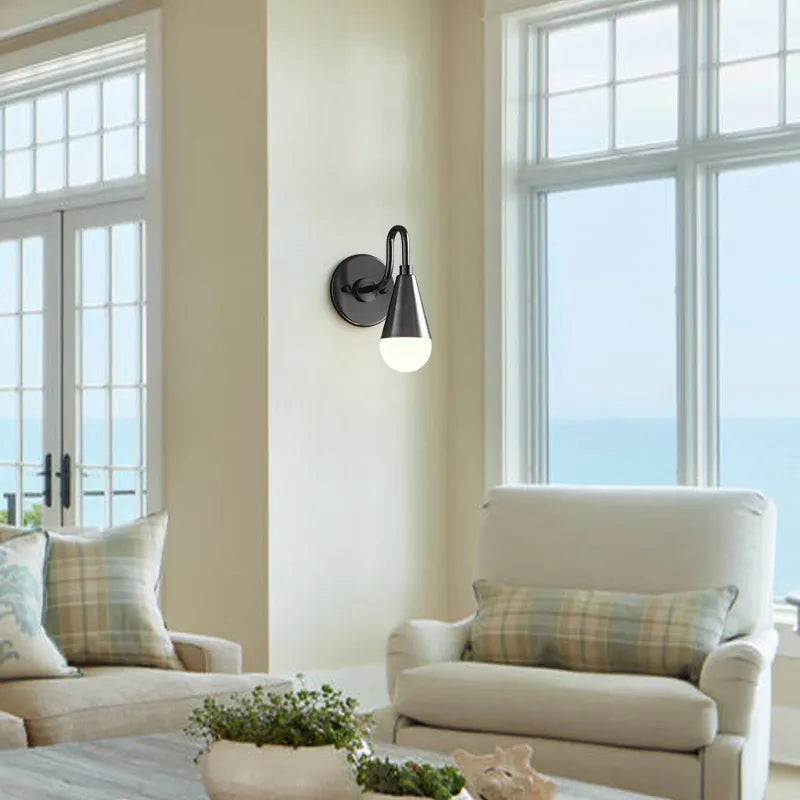 Brock Black Wall Lamp