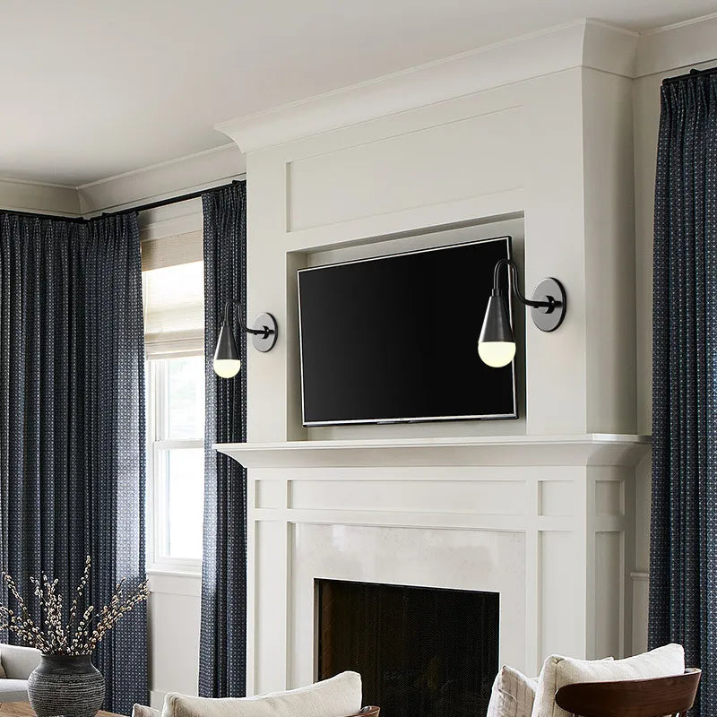 Brock Black Wall Lamp