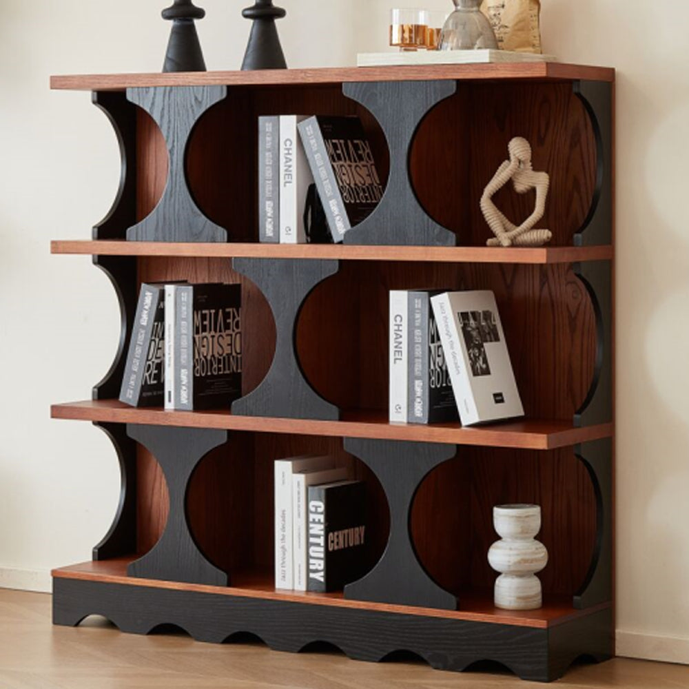 Keira & Etagere Bookcase - Mid Century Modern Bookcase for Elegant Storage
