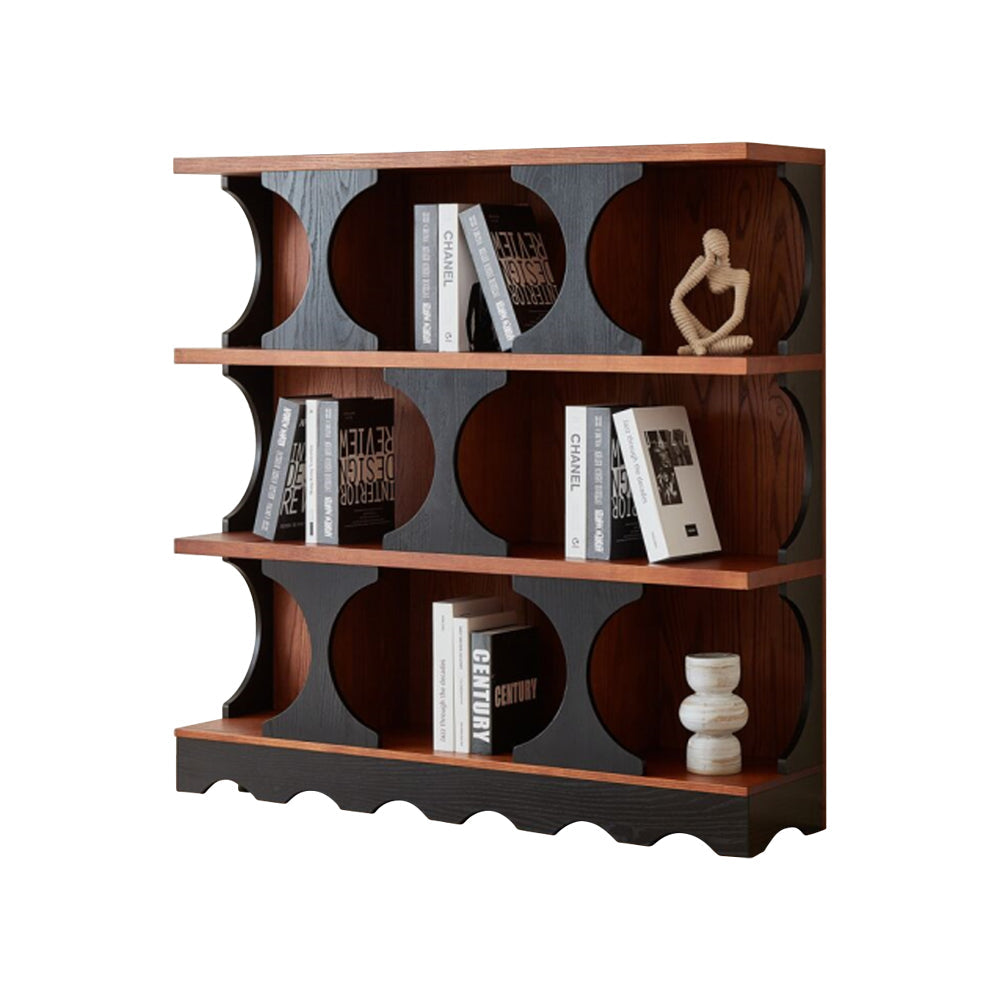 Keira & Etagere Bookcase - Mid Century Modern Bookcase for Elegant Storage