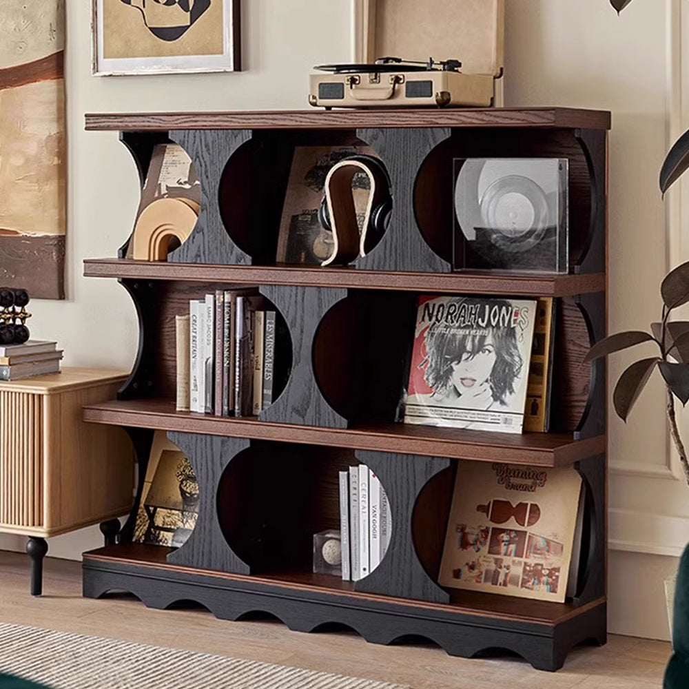 Keira & Etagere Bookcase - Mid Century Modern Bookcase for Elegant Storage