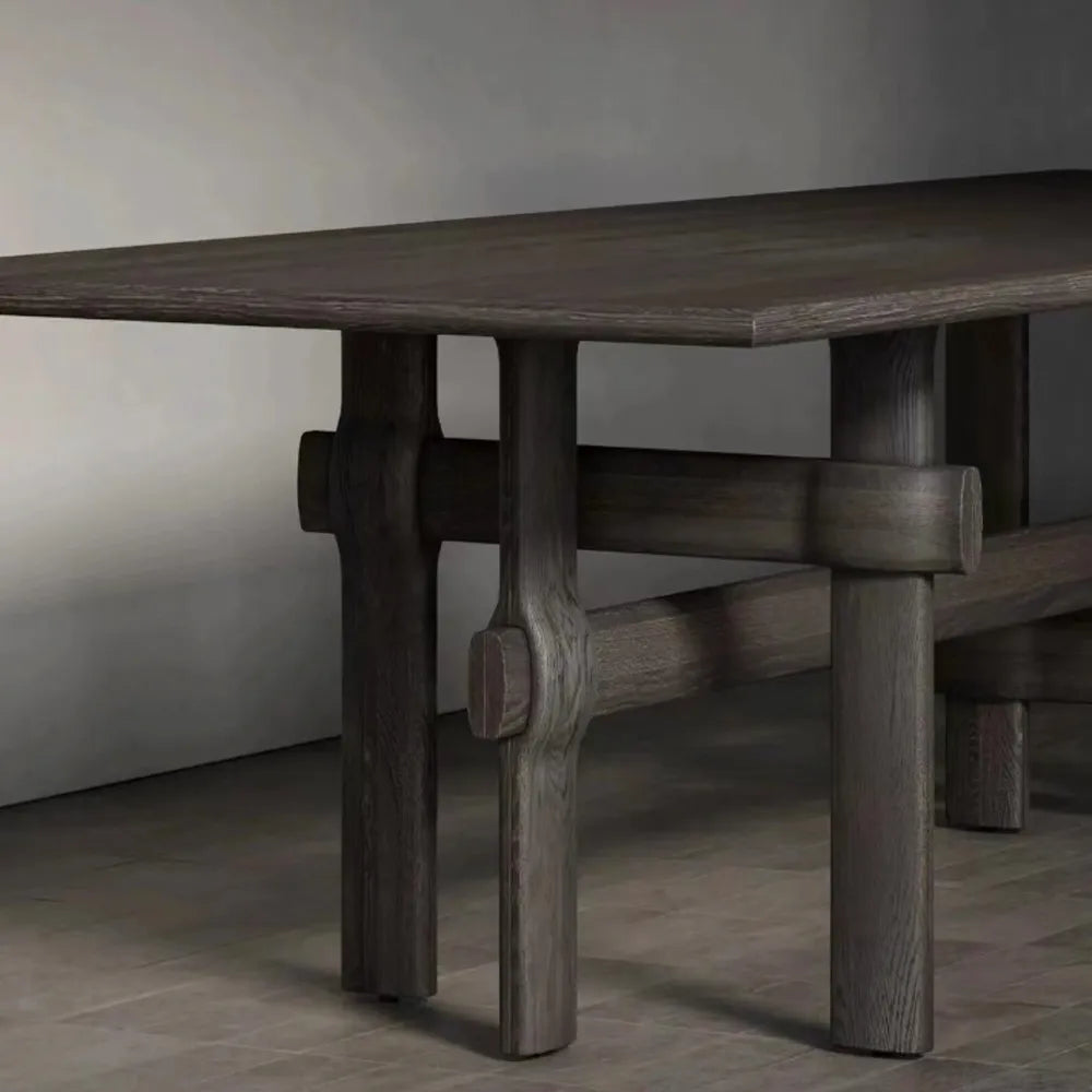 George Table – Solid Wood Mid Century Modern Table for Dining Room