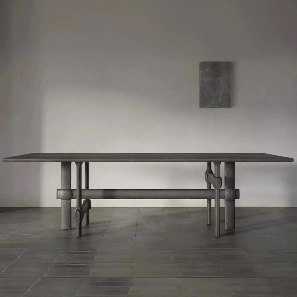 George Table – Solid Wood Mid Century Modern Table for Dining Room