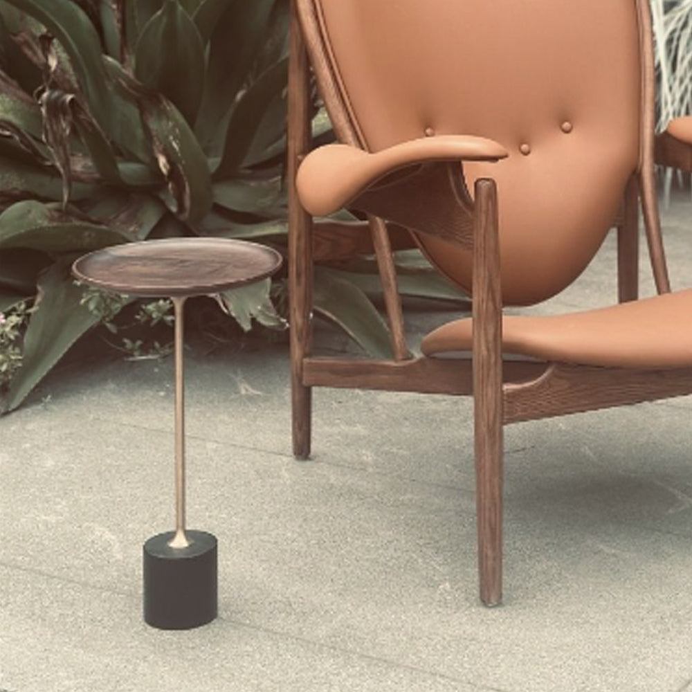 Anders Small End Tables - Solid Wood End Tables for Industrial Living Room Decor
