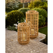 Wren Handwoven Rattan Lantern