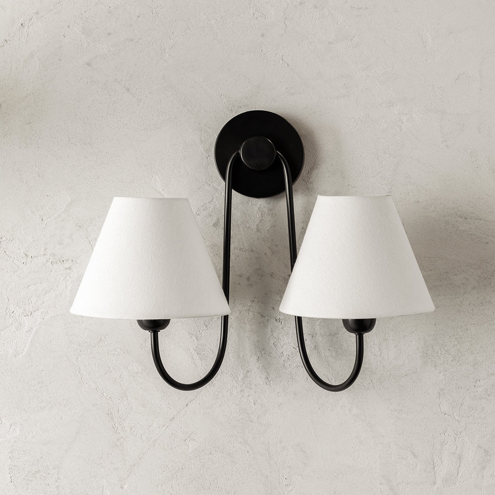 Clover Double Swoop Sconce